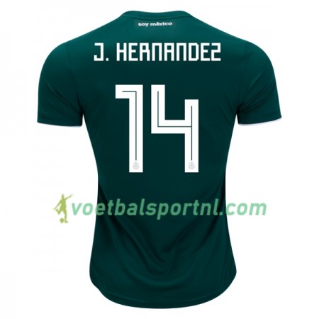 Mexico J.Hernandez 14 Thuis Shirt WK voetbal 2018